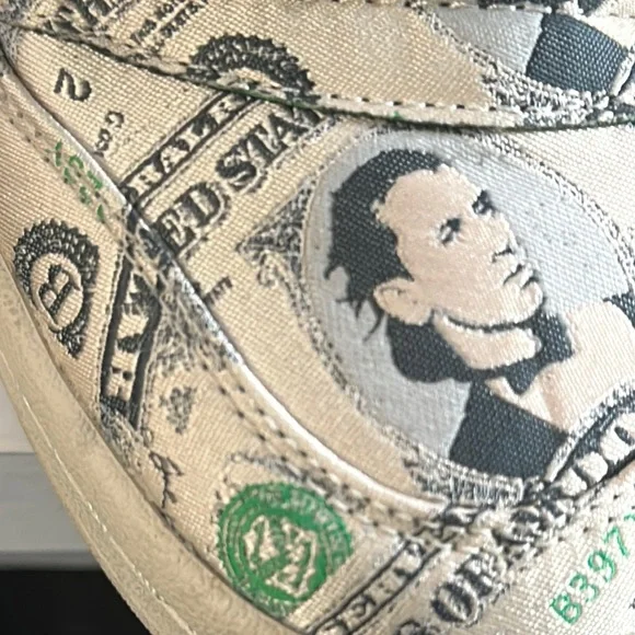 Adidas Winged Sneakers with Money Print -Jeremy Scott sz10 - Picture 6 of 6